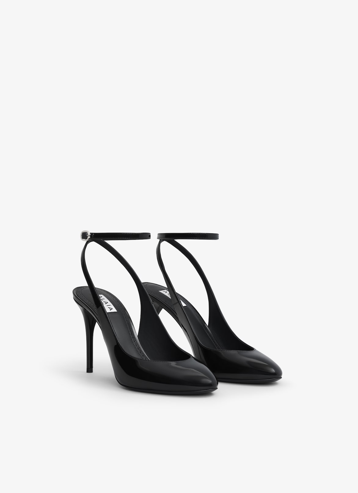 DECOLLETE SLINGBACKS IN PATENT CALFSKIN ALAÏA BLACK DECOLLETE SLINGBACKS IN PATENT CALFSKIN